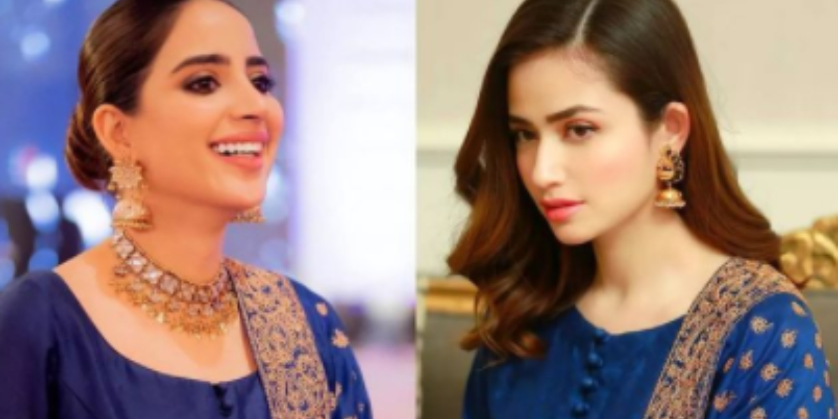 Saboor Aly or Sana Javed, who looks best in this blue outfit?